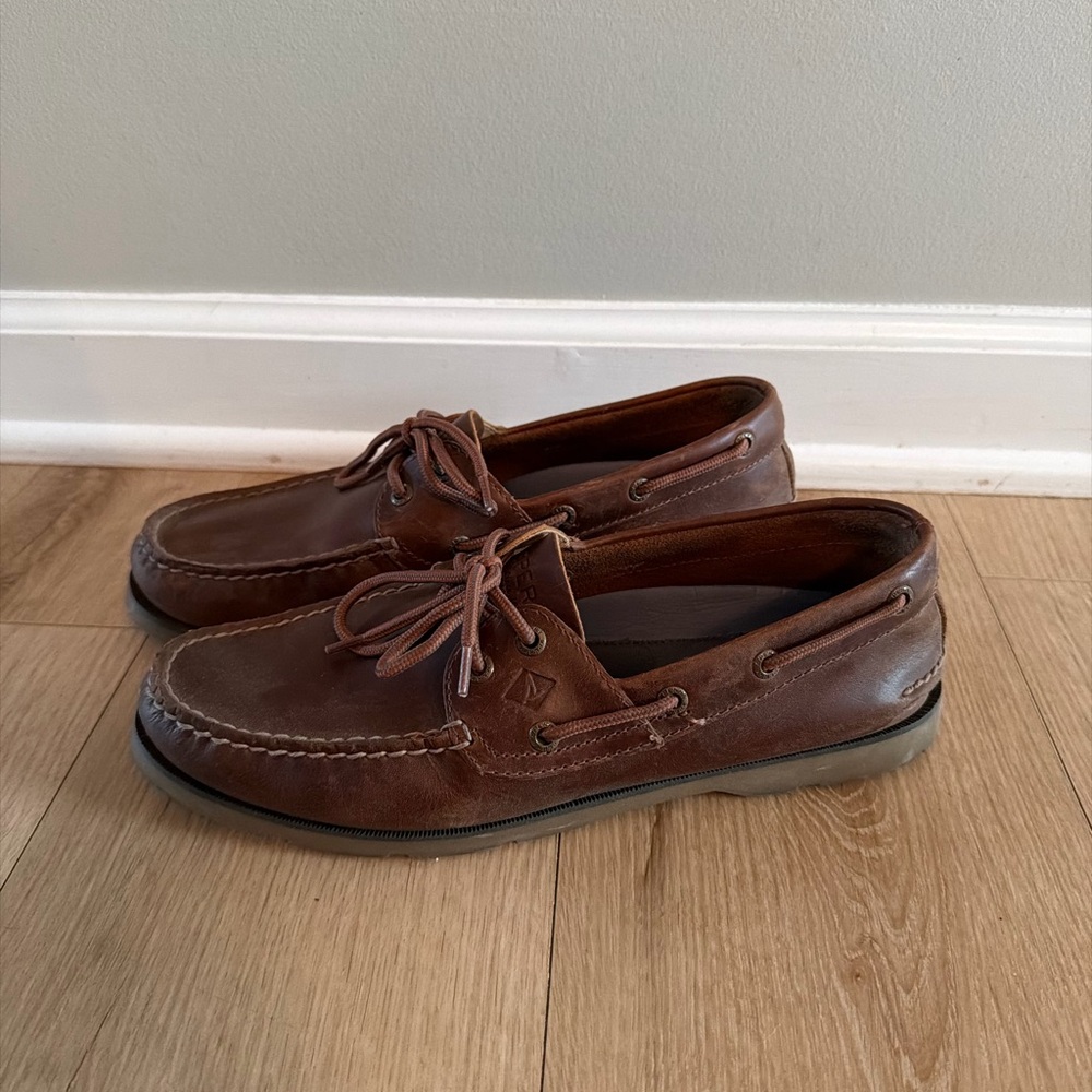 Sperry Men's Brown Leather Boat Shoes